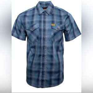 DIXXON Navy and Gray Plaid Casual Shirt